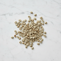 Natural green coffee beans with realistic variation
